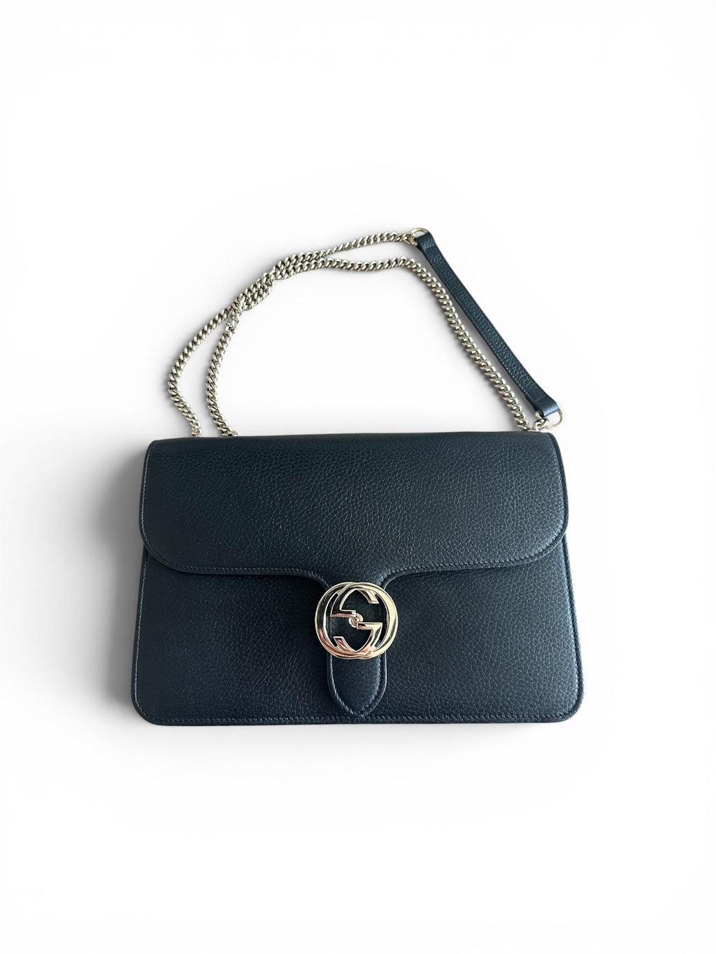 Vintage Gucci Interlocking GG Chain Shoulder Bag