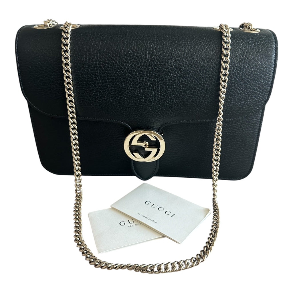 Vintage Gucci Interlocking GG Chain Shoulder Bag
